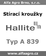 Stírací kroužky Hallite - typ A 839 Stírací kroužky Hallite - typ A 839
