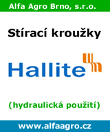 Stírací kroužky Hallite pro hydraulické aplikace Stírací kroužky Hallite pro hydraulické aplikace